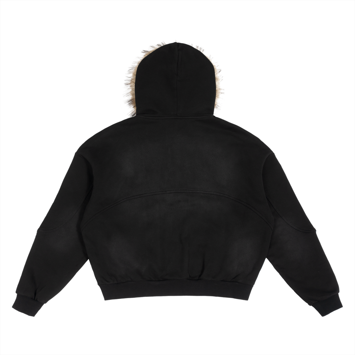 Washed Fur Zip Up