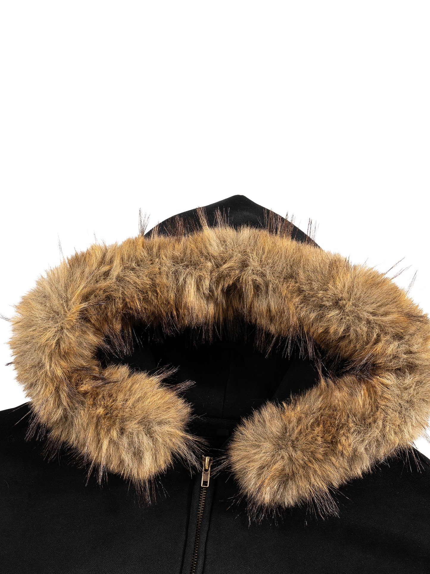 Washed Fur Zip Up